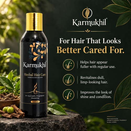 Karmukhil Herbal Hair Care benefits for fuller-looking, revitalised and conditioned hair